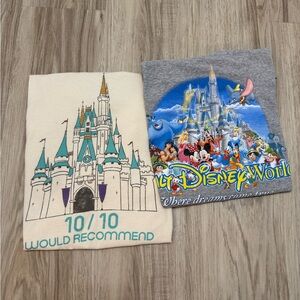 Disney World Graphic T-Shirts Bundle (2) S/M ✨